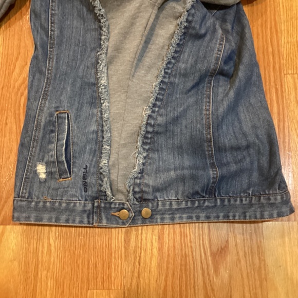 Sweatshirt Jean Jacket - Picture 4 of 5